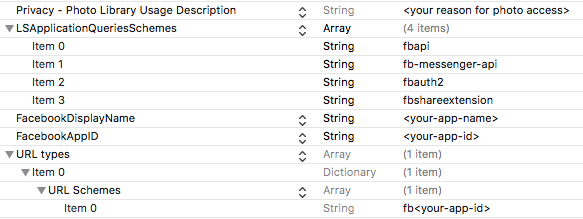 Info.plist configuration